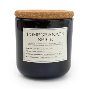 Apothecary Blue Pomegranate Spice Medium Jar candle