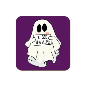 Grindstore I See Real People Ghost Coaster Purple/White (One Size)