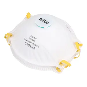 Site P2 Valved Disposable dust mask SRE445, Pack of 2