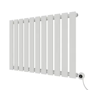 Agadon Lola Electric Designer Panel Radiator 600 x 828 mm White - 700 W Smart Heating Element