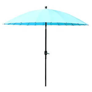 2.6 Metre Wide Aluminium Shanghai Crank and Tilt Garden Patio Parasol Sun Break