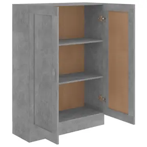 Berkfield Book Cabinet Concrete Grey 82.5x30.5x115 cm Engineered Wood