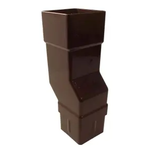 Brown Square Downpipe Offset Mini Bend, Freeflow Rain Water Systems