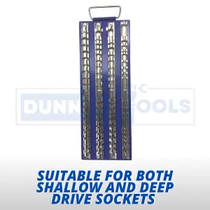 Socket Rail Tray holds 80 sockets 1/4" 3/8" 1/2" drive clips Tool Storage Clip