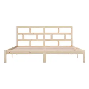 Berkfield Bed Frame Solid Wood Pine 200x200 cm