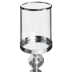 Candle Holder COTUI Glass Silver