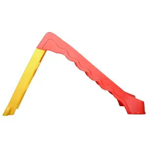 Berkfield Foldable Slide for Kids Indoor Outdoor Red and Yellow