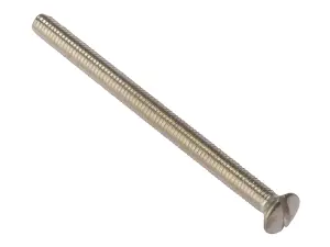 ForgeFix 100SS3550NP Socket Screw Slotted Raised Head Nickel Plated 3.5 x 50mm Bag 100 FORSS3550NPM