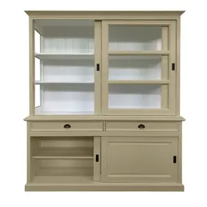 Jacksonport Display Cabinet Beige/White