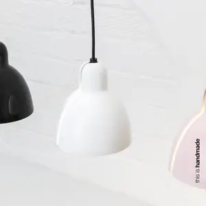 Luminosa Venice White Dome Pendant Lamp