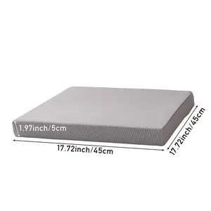 Outdoor Square Seat Cushion Light Grey 45 x 45cm