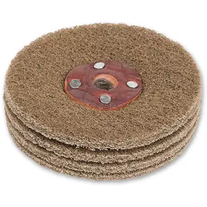 Axminster Professional Twist & Fix 100mm Nylon Abrasive Wheel - Coarse