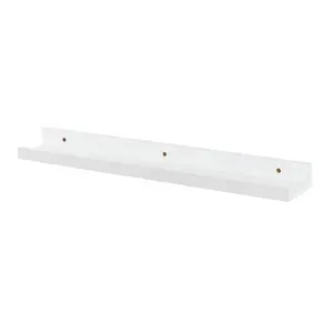 Floating Shelf White / 8cm H x 65cm W x 65cm D