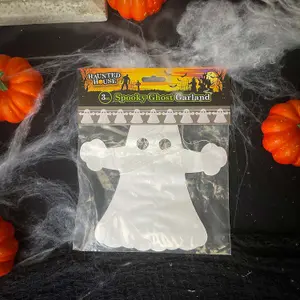 Halloween Ghost Garland Paper Home Party Decorations Themed 3M