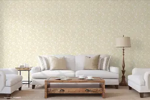 SK Filson Gold Floral Wallpaper