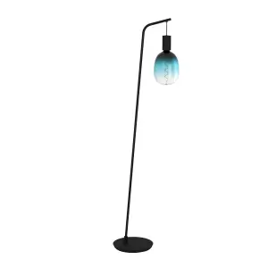 EGLO Cranley IP20 Minimalist Black Steel Floor Lamp