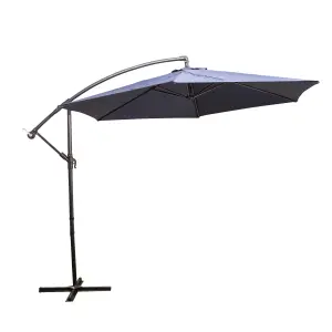 Alfresia Navy Blue 3 Metre Garden Cantilever Parasol