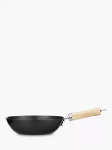 John Lewis Non Stick Carbon Steel Wok, 24cm