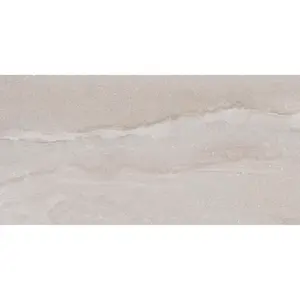 Kale Avalon Grey Matt Stone effect Textured Porcelain Indoor Wall & floor Tile, Pack of 6, (L)600mm (W)300mm