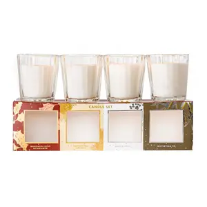 4pc Christmas Scented Candle Gift Set