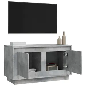 Berkfield TV Cabinet Concrete Grey 80x35x45 cm Engineered Wood