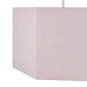 Glow Easy fit Pink Plain Lamp shade (D)33cm