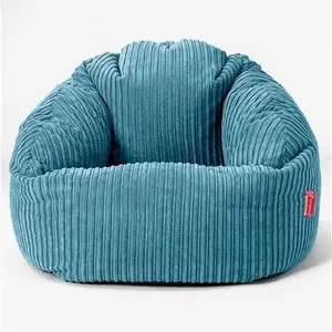 Lounge Pug Cord Bubble Armchair Bean Bag Beanbag Chair Aegean Blue