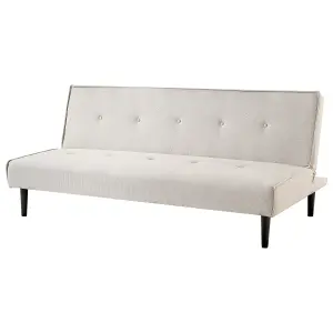 Beliani Retro Sofa Bed VISBY Light Beige