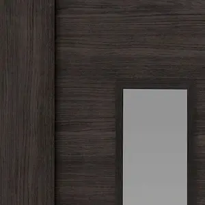 Alabama Dark Grey Glazed Laminate Internal Door