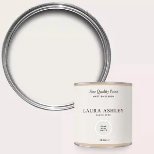 Laura Ashley Dove Grey White Matt Emulsion Paint Sample