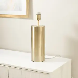 ValueLights Lexy Antique Brass Touch Table Lamp Base