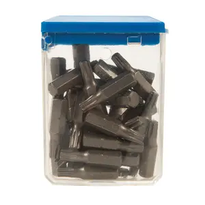 30 PACK T25 TORX TRX Star Hard Chrome Vanadium Screwdriver Bits 1/4" Shank