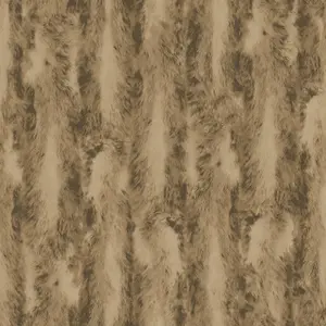 Galerie Organic Textures Brown Chinchilla Fur Textured Wallpaper