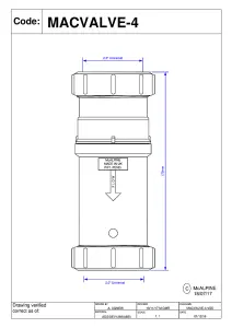 McAlpine MACVALVE-4 2" Self Closing Waste Valve - Compression x Compression