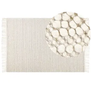 Wool Area Rug 160 x 230 cm Beige PERTEK