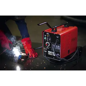 150A Gas / No-Gas MIG Welder - 1.8m Earth Cable - Non-Live Torch - 230V Supply