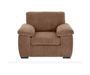 Amalfi Jumbo Cord 1 Seater Sofa Coffee