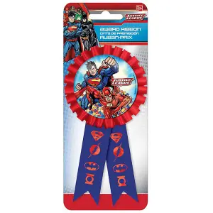 Justice League Character Badge Blue/Red (One Size)