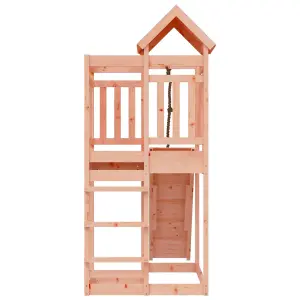 Berkfield Playhouse with Climbing Wall Solid Wood Douglas