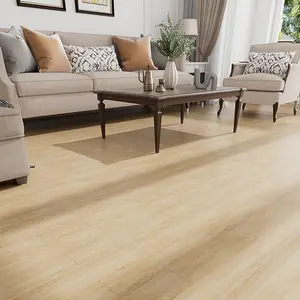 36 pcs Light Brown Waterproof Self Adhesive Woodgrain Effect Vinyl Floor Tiles, PVC Flooring Planks