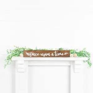 Peak Heritage Engraved Wooden Wedding Sign 60cm - Once Upon A Time