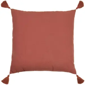 furn. Uno Face Tufted Tasselled Feather Filled Cushion