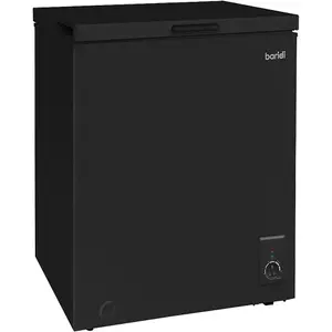 Stylish 99L Black Freestanding Chest Freezer with Versatile Refrigeration Mode