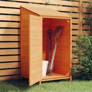 Berkfield Garden Shed Brown 55x52x112 cm Solid Wood Fir