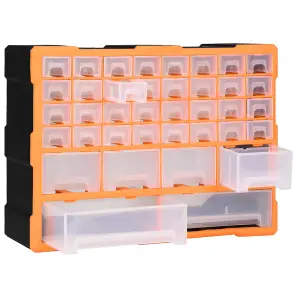 Berkfield Multi-drawer Organiser with 40 Drawers 52x16x37.5 cm