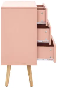 GFW Nyborg 2+2 Drawer Chest Coral Pink