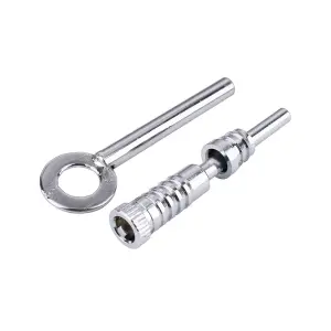 Sash Heritage Dual Screw with Key - 70mm - Polished Chrome