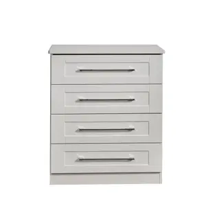 Ripon 4 Drawer Chest in Grey Ash (Ready Assembled)