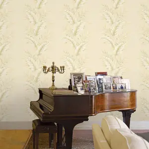 Galerie Palazzo Green Fern Embossed Wallpaper