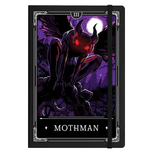 Deadly Tarot Legends Mothman A5 Notebook Black/Purple/White (One Size)